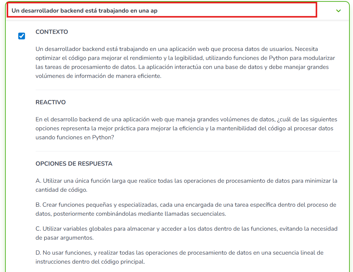 Encabezado de la tarjeta de un ítem guardado